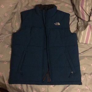 Youth L North Face Blue Vest
